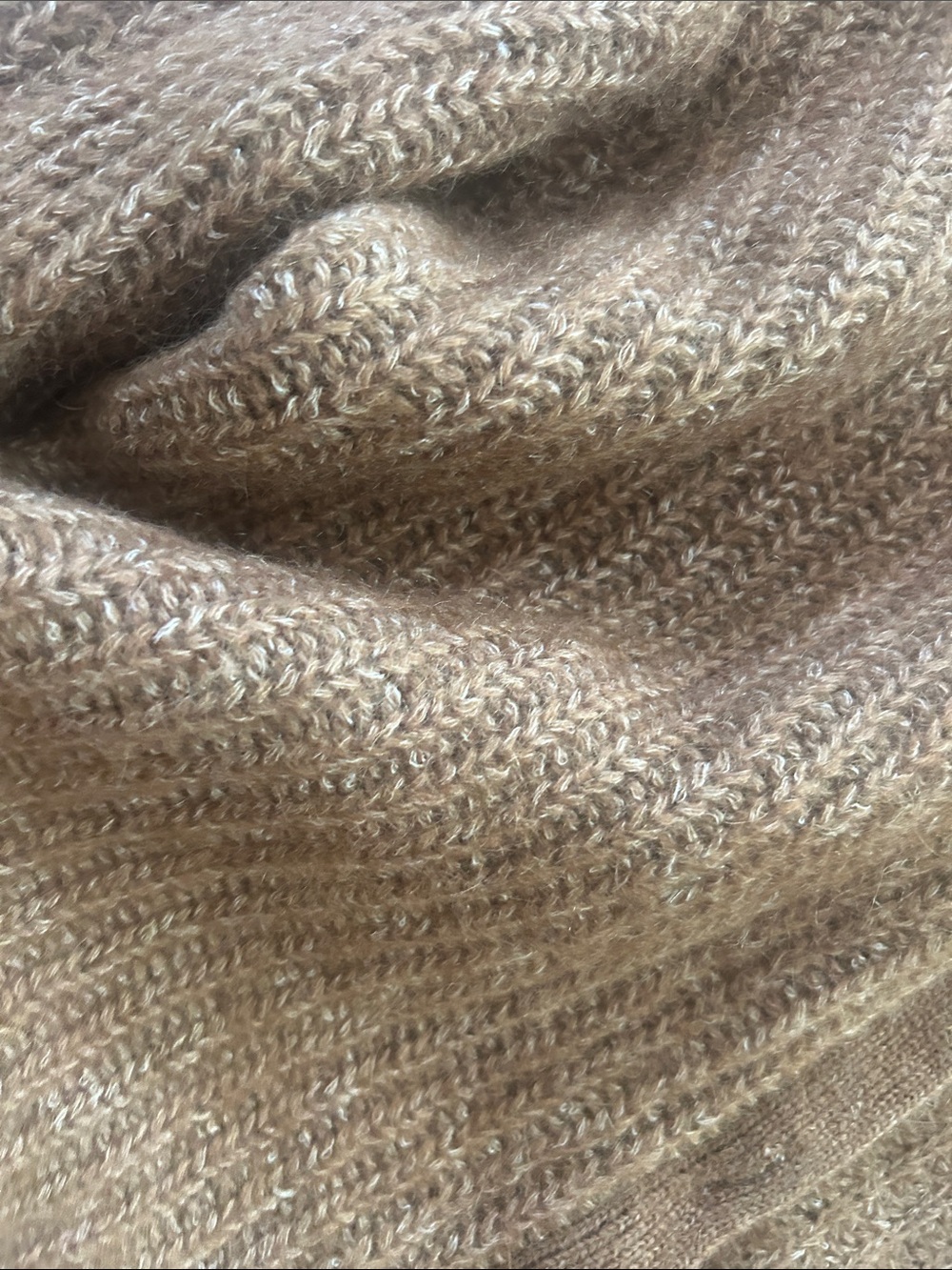 NWOT Sézane Basile Cardigan in Mottled Camel Brown Sz M - Picture 5 of 10